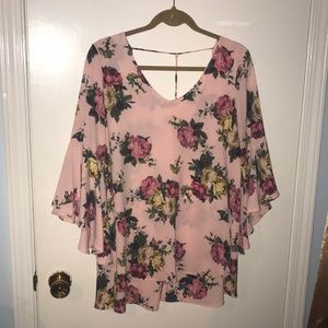 Pink Floral Blouse!